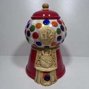 Gumball Machine Cookie Jar Gibson Everyday Ceramic Vintage Y2K Collectible Rare